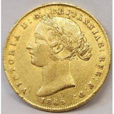 AUSTRALIA 1865 . ONE 1 SOVEREIGN . SYDNEY . GOLD